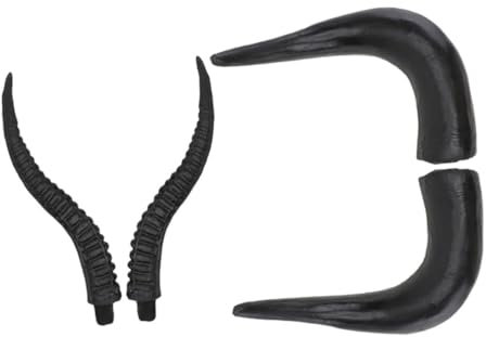 Ipetboom Halloween Ox Horn Artificial Diy Bull Horns Headband for Party Cosplay
