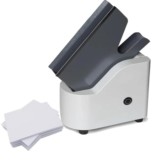 Automatisk Papperssorterare,Skrivbordspappersjogger Med Vinkelpappershållare,18 000 Rpm/50 Mm Stor Kapacitet Pappersöppning/Kan Rymma Upp Till Cirka 700 Ark Vanligt A4-Papper För Kort