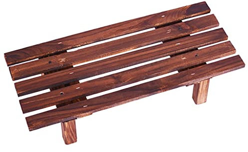 Fioriera in legno monostrato da balcone da giardino, con gradini e supporto per vasi per piante grasse, grande capacità, per esterni, panchina da giardino e accessori (multidimensione)