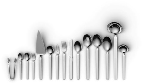 BergHOFF Home Coffrets de table – menagere 72 pièces – Service de table pour 12 personnes – couverts inox- cutlery set– Finition mate – Passe au lave-vaisselle