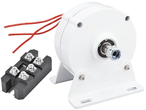 KX-ENERGIE 600W Permanentmagnet Generator 12V,24V,48V 750r/m 3 Phasen Getriebelos Wechselstrom Synchrongenerator Seltenerd-NdFeB Elektromotor Windräder Generator,mit Gleichrichter und Sockel | 3 Phasen, Getriebelos, Wechselstrom Synchrongenerator, Seltenerd-NdFeB, Mit Gleichrichter und Sockel
