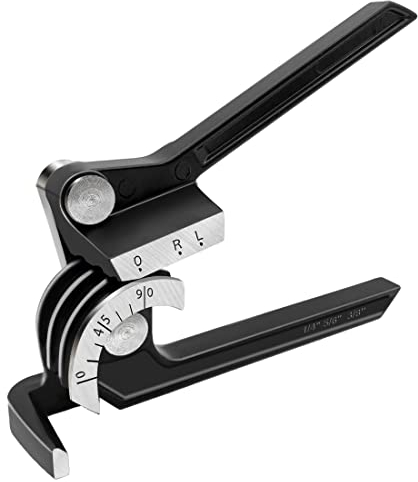 HAUTMEC 3-in-1 Hand Manual Tubing Pipe Bender Bending Tool 1/4 (6mm), 5/16 (8mm) and 3/8 (10mm) OD HT0004-PL