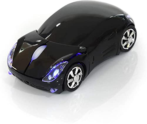 ASHATA 2.4G Wireless Mouse Car Mouse with USB Reciver