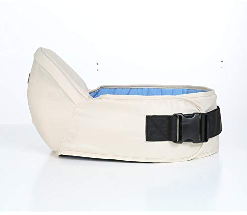 Baby Hüftsitz, KEEZSHOP Baby Taille Hocker Position Einstellbar länger Gürtel Leichte Babytrage, Geschenk für Neue Eltern - Beige