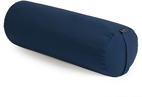 Yoga Studio YS/Eu/Round/Ligh/Bolsters/NavyB Europäische Nackenrolle, leicht, Marineblau, Regular