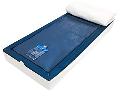 Aqua Sense Komplettset Wasserbett Leichtgewicht - Wasserbett Wasserkern Wassermatratze für Lattenrost universell - 90 x 200 cm - 100% Beruhigung