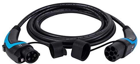 lighteu, DasVolt® EV Ladekabel für Elektroauto und Hybrid PHEV | Typ 1 bis Typ 2 | 32 Ampere (7,2 kW) / eine Phase | 5M Home Ladekabel, IP55