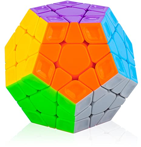 Cooja Zauberwürfel Megaminx 3x3, Speed Cube Magischer Würfel Dodekaeder Speedcube, Schnelles Glattdrehen Robust Spielzeug Geschenk für Jungen Mädchen