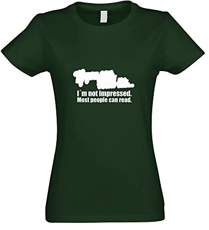 T-Shirt - If You Can Read This… Femme - Bouteille Verte - S - imprimé avec Motif - été - Chemise Amusante - Sport - Loisirs