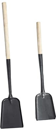 Homoyoyo 2stücke Teiliges Kamin-ascheschaufel Robustem Langlebig Und Formstabil Mit Langem Holzgriff Für Einfache Reinigung Von Feuerstellen Und Grill Für Asche Und Kohle Im Haushalt