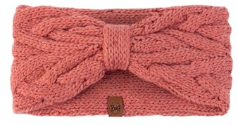 Buff Knitted Headband Crimson Red