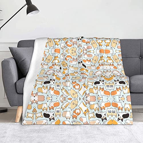 HAHAFU Hundedecke, Picknickdecke, bedruckt, warm, saugfähig, für Bett, Couch