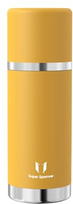Super Sparrow Trinkflasche Edelstahl - Thermoskanne - 750ml - BPA-Frei Thermosflasche - Isolierflasche Auslaufsicherer Deckel Fungiert als Trinkbecher