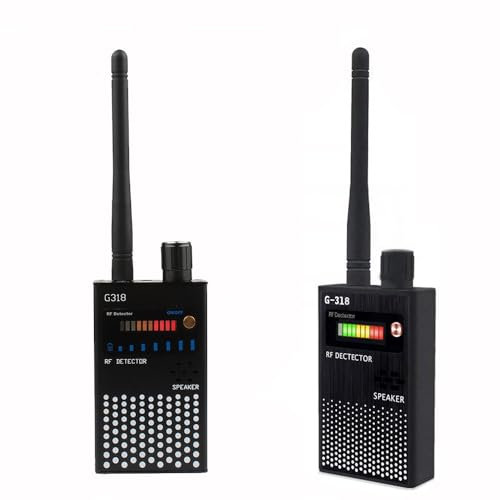 Detector de cámara oculta, detectores de cámara WiFi, buscador de espías, utilizado para escanear habitaciones, cámaras ocultas de coche y dispositivos de escucha (negro)