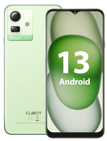 CUBOT Note 50 Smartphone, 16GB RAM + 256GB ROM/1TB Telefono Cellulari, Android 13 Cellulare, 5200mAh Batteria Telefoni, 50MP+8MP Fotocamere, Octa Core, Face ID/Fingerprint/NFC/OTG