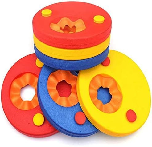 Swimming Float Discs Eva Foam Arm Bands 6 Pcs For Kids Eco Friendly Up To 12 Years Unisex Floater Discs For Swim