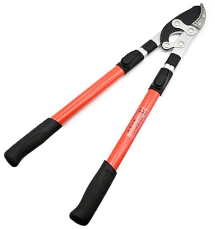 Recalma Troncarami telescopici, lunghezza manico 50-82 cm, acciaio di precisione temprato, taglia rami più spessi di 44 mm, cesoie regolabili con testa di squalo, attrezzi da giardino con manico