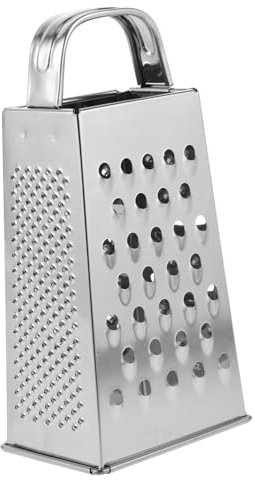 COLLBATH Grattugia Multifunzione in Metallo Utensile Da Cucina Per Verdure e Formaggio Affettatrice Portatile Lati Per Sminuzzare e Tagliare Facilmente