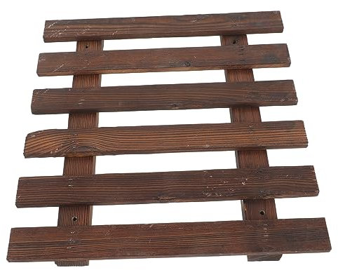 BESPORTBLE 1 Set Balcony Decorative Flower Stand Cart Plants Ladder Planters Plant Stand Garden Raised Plant Pole Outdoor Unit Trellis Step Stands Rack Wall Shelves Coffee Wooden