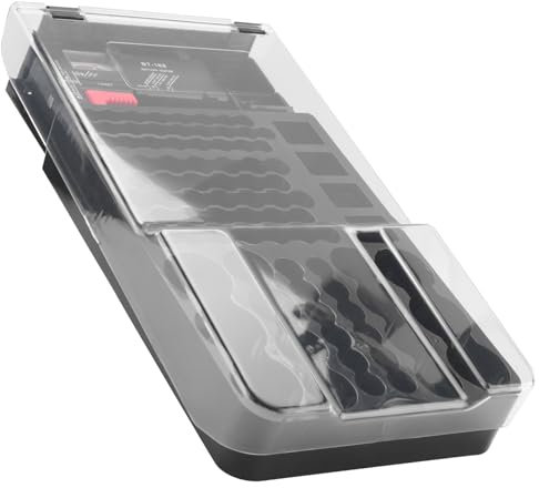 Agwuoetr the Battery Storage Case,Organizer with Hinged Clear Cover, with Battery Tester, Holds 93 Batteries Various Sizes, Black