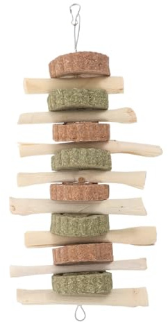 Toyvian Sweet Bamboo Bite Bickers Accesorios Naturales para Hamster Bloquear Juguetes de masticación Comida Chinchilla Palacos Molar de Masa de Juguetes Suministros de hámster Zanahoria