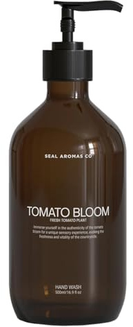 Seal Aromas Jabón de Manos Tomato Bloom 500ml | Aroma Verde de Floración de Tomate | Colección Basic | Frescura Natural y Vitalidad | Fórmula Vegana | Limpieza Suave | Uso Diario para la Piel
