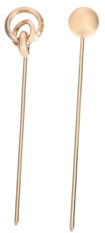 Anneome 2 piezas Palillos para Cabello de Aleación de Aluminio de Estilo Vintage Chino Horquillas Decorativas para Moños Accesorios para Mujeres y Niñas