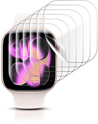 Yaekea Smartwatch skärmskydd flexibel film kompatibel med Apple Watch serie 11/serie 10 42 mm 6-pack