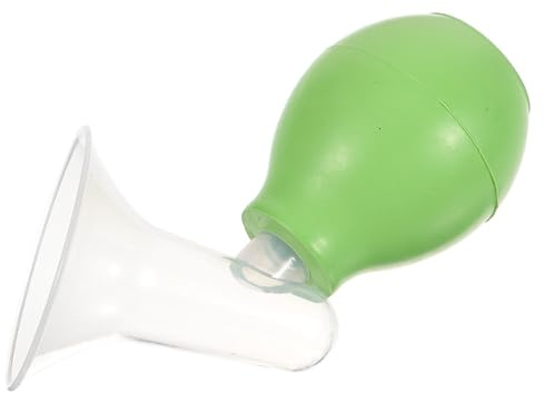 UTHCLO Tire-lait Manuel Confortable en Caoutchouc et Plastique Vert Forme Corne pour Allaitement Maternel Facile à Utiliser et Observation du Lait