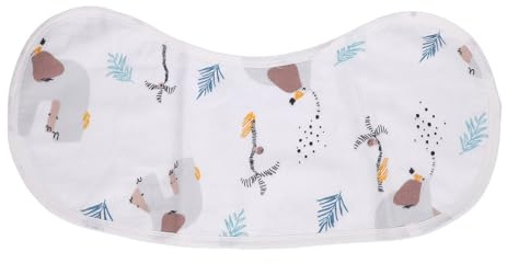 Segrehy Panno per ruttino per bambini Super assorbente 4 strati Asciugamano antiscivolo impermeabile per ruttare per nutrire sbavando cotone poliestere 20,87x9,45 pollici