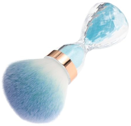 Nail Dusting Brush Soft Head Cleaning Brush for Beauty Salons | Plastic and Fiber Build, Versatile Dust Removal, Large Sand Handle, Home or Salon Use