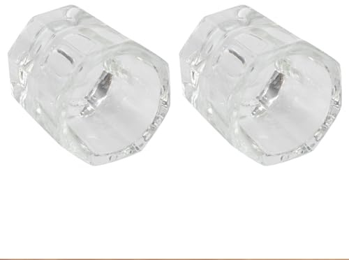 BESTOYARD 2pcs Lightweight Manicure Glass Crystal Cups for Nail Art and Salon Use Plastic Liquid Tint Bowls for Mixing Acrylic Liquid and Powder Essential Nail Art Tools
