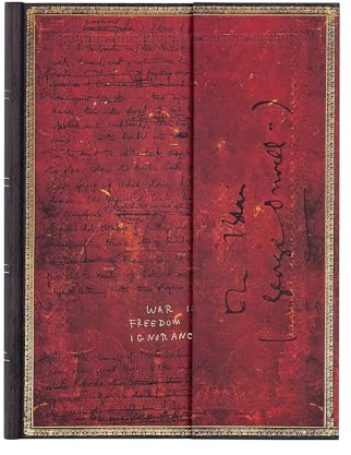 Orwell, Nineteen Eighty-Four Ultra Unlined Hardcover Journal (Wrap Closure) (Embellished Manuscripts Collection)