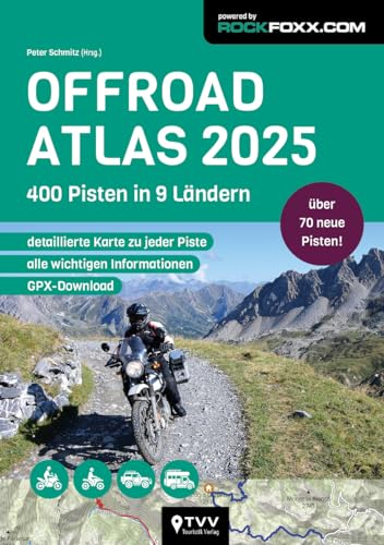 Offroad Atlas 2025: 450 Pisten in 9 Ländern