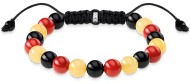 THOMAS SABO Armband Deutschland 925 Sterlingsilber, Geschwärzt, Nylon