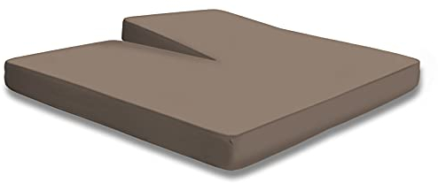 one-home Split Topper Spannbettlaken Taupe 180x200-200x200 cm Heavy Jersey Baumwolle