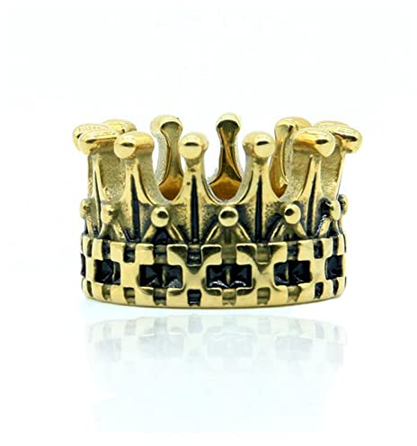 LAFATINA Königliches Königreich Kronen und Thrones Ringe Edelstahl König Königin Ritter Herrschsüchtig Ring