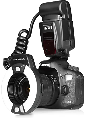 Meike MK-14EXT-C E-TTL Macro Ring Lite Flash with LED AF Assist Lamp For Canon Cameras 5D Mark II 6D 7D 50D 60D 70D 550D 600D 650D 700D