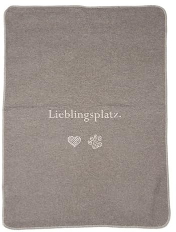 David Fussenegger Katzendecke 'Lieblingsplatz' 70 x 90 cm Rauch - Beige