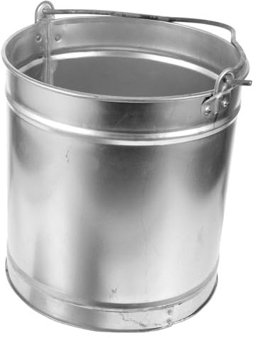 VINTORKY Metall Eimer Für Kamin Garten Outdoor Mit Griff Einfache Lagerung Bei Nichtgebrauch