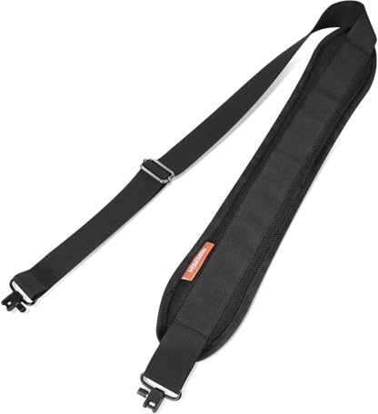 VISEMAN Crossbow Sling with Metal Swivels, Adjustable Padded Shoulder Strap (37-53) with Anti-Slip Backing for Archery Hunting, Compatible with Most Crossbows