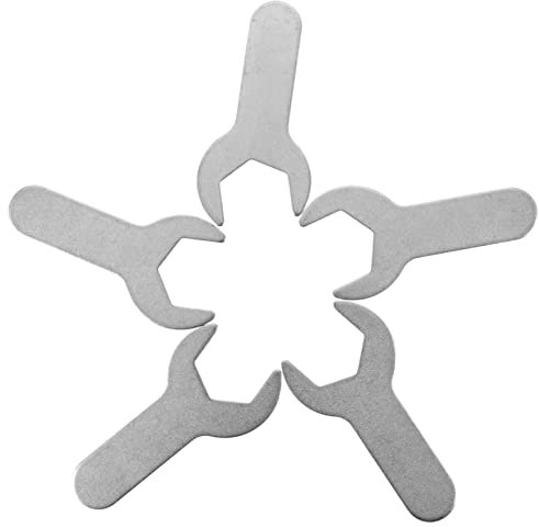 Homoyoyo 5St Einmaulschlüssel multifunktionsschlüssel tatsächl Schraubenschlüssel aus Metall Gasventilschlüssel Handschlüssel Gasflaschenschlüssel für zu Hause Hexagon