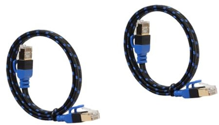 Hoement 2 Pz Cavo Lan Cavo Ethernet Cate6 Di Rete Del Router Cat7 Ethernet Cat7 Rete Via Connettori Lunghi Portativi Gigabit Ethernet Del Computer Incrociato