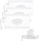 DLPRK 3 pièces Distributeurs de Lingettes Humides Portables, Réutilisables, Garde les Humides, Porte-Pochette de Voyage Personnel Rechargeable, boite a humides, pochette bébé, Style Transparent