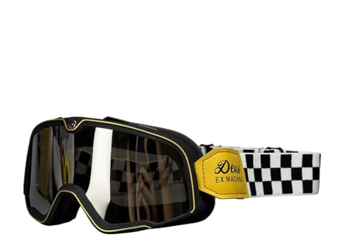 Mwkbbn Motorradbrille, Vintage-Rennbrille, staubdichte Motocross-Brille, winddichte Motorradbrille, staubdichte Reitbrille, Skibrille, Herren, Motorrad, Skibrille für Männer und Frauen