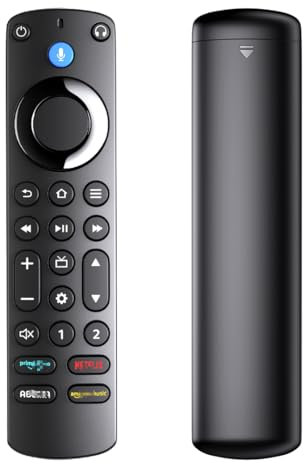 CLVIZCXOM Voice Remote Control Replacement for AMZN Stick TV Cube Alexa Remote Pro