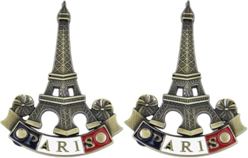 3D-Kühlschrankmagnet aus Metall, Eiffelturm, Paris, Frankreich, Souvenir, Geschenk, Dekoration, Kühlschrankmagnete, Küchenzubehör, 2 Stück