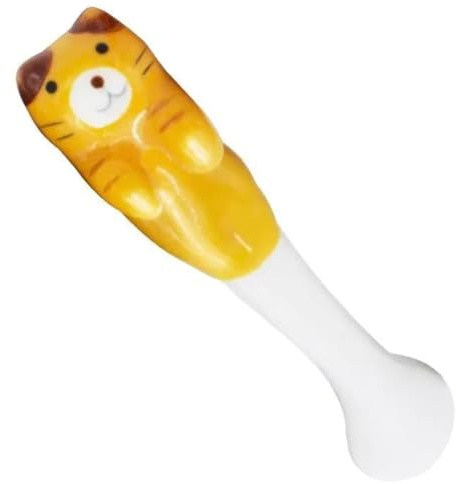 Pqahffowr Porte-cuillère à suspendre pour chat - Cuillères à café à dessert - Cuillères à dessert - Motif animal mignon - A