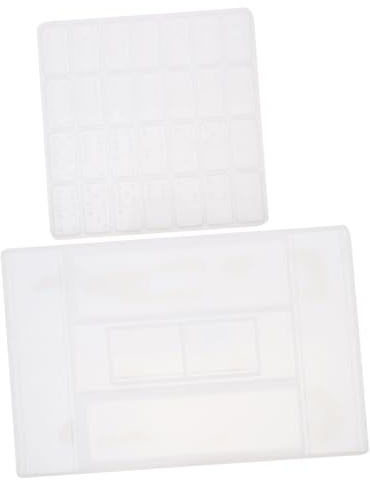 Hemobllo 2 pièces Moule Silicone Domino pour Rangement DIY Accessoire Léger et Pratique et Sûr Support de Boîte à Dominos Facile à Utiliser pour Artisanat et Créations Manuelles