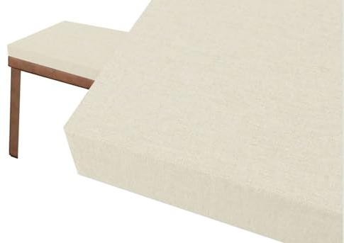 SWJ-swjssb 5 cm Dick Bankauflage Sitzkissen Bank Bankkissen Sitzauflage Sitzpolster Sitzbank Auflage Polster Fur Banke Kissen Kissenauflage for Küchenbank Gardenbank Essbank(Beige,90x33 cm)
